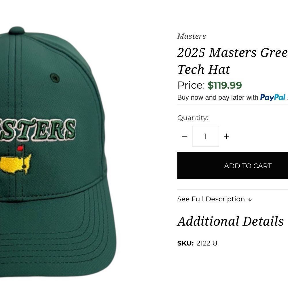 Masters Green Performance Tech Hat - image 5